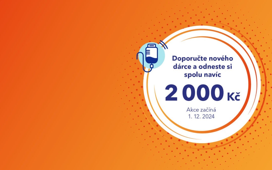 V Brně zvyšujeme bonus za přivedení dárce